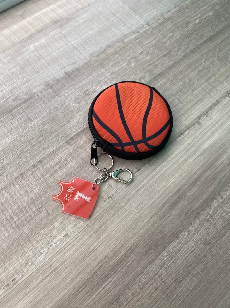 籃球零錢包 耳機收納