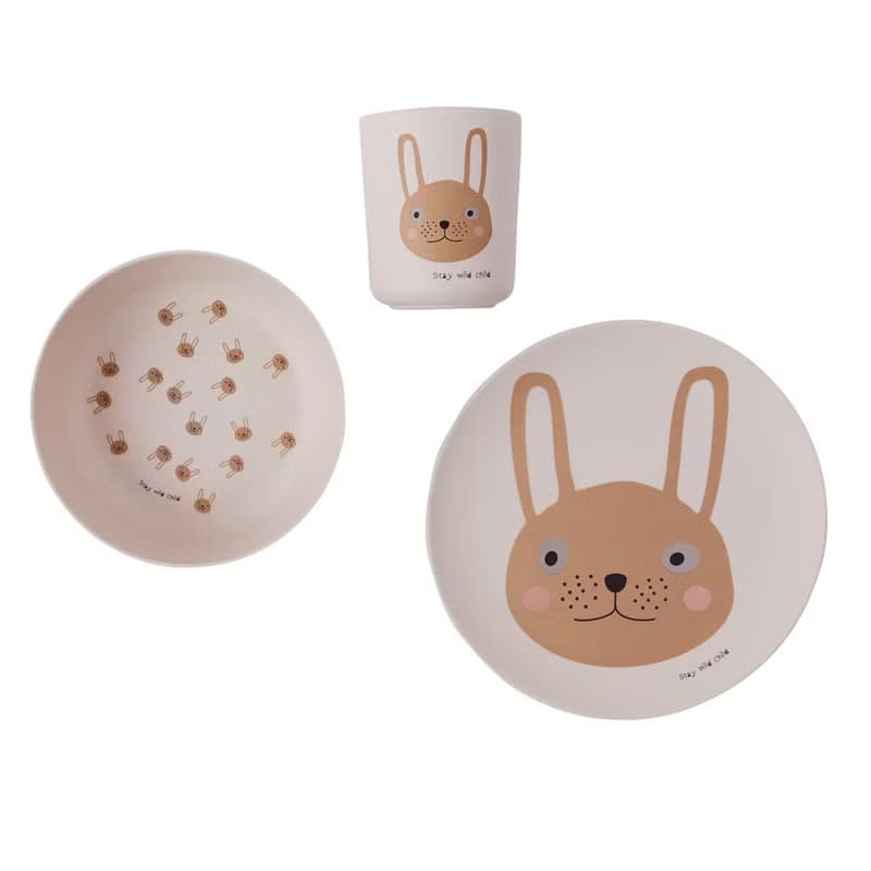 竹纖維餐具組 / 兔子