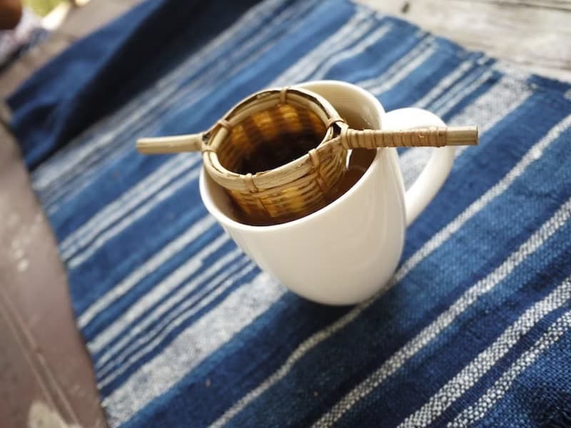 純天然手工竹編茶葉過濾器。濾茶器//2個一組//吊環版