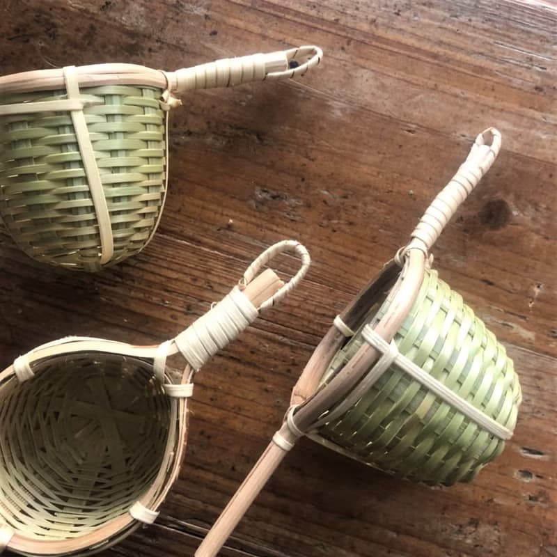 純天然手工竹編茶葉過濾器。濾茶器//2個一組//吊環版
