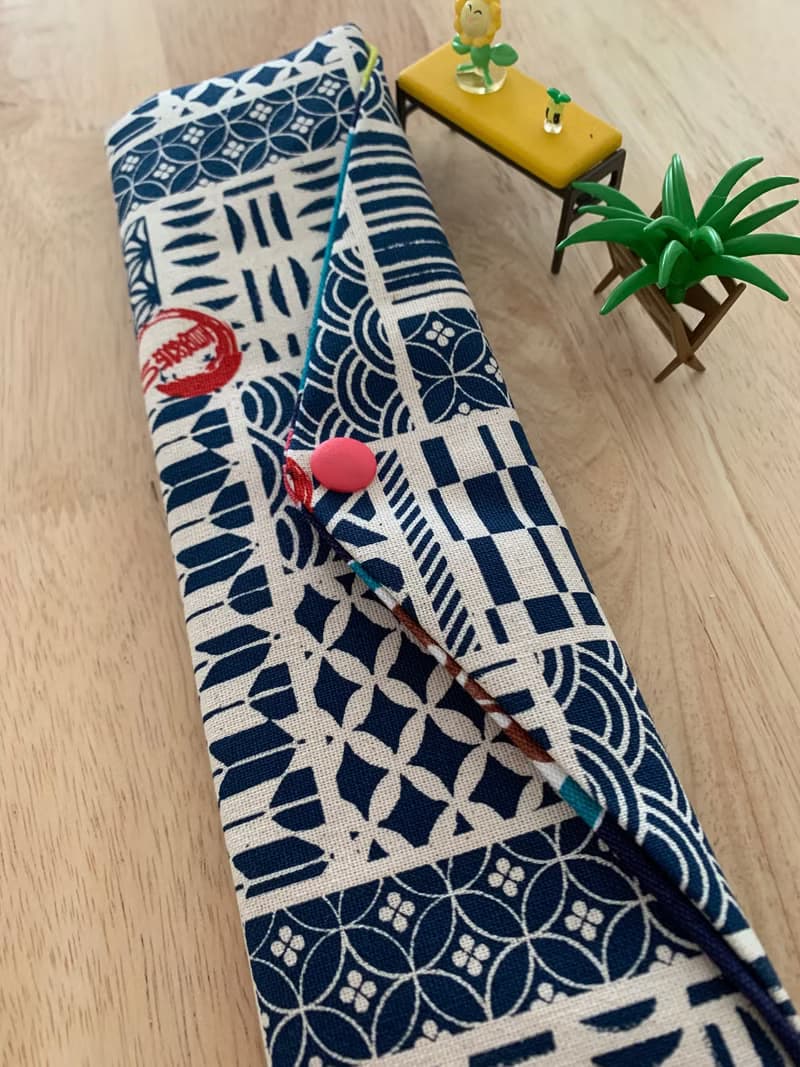 文青風環保純棉筷袋 日式祭典 原胚米幸福滿滿 雕花鏤葉 日本 潮