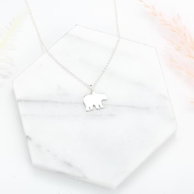 【Angel & Me】可愛 北極熊 (大) s925 純銀項鍊 情人節 生日禮物