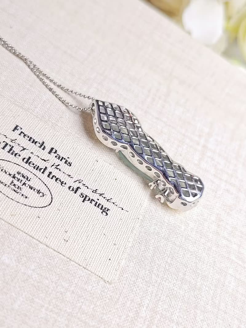 財運•事業•學業•平安|冰嬌藍觀音|A貨翡翠訂製銀吊墜