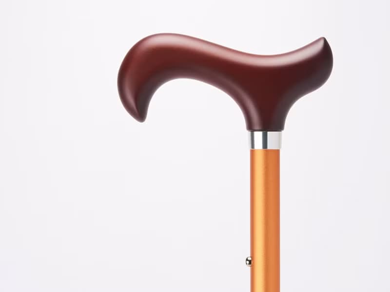 立體霧面顆粒紋手杖 - 玫瑰金