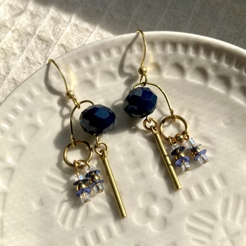 老林雜貨 | 黃銅造型耳環 (針式 / 夾式)