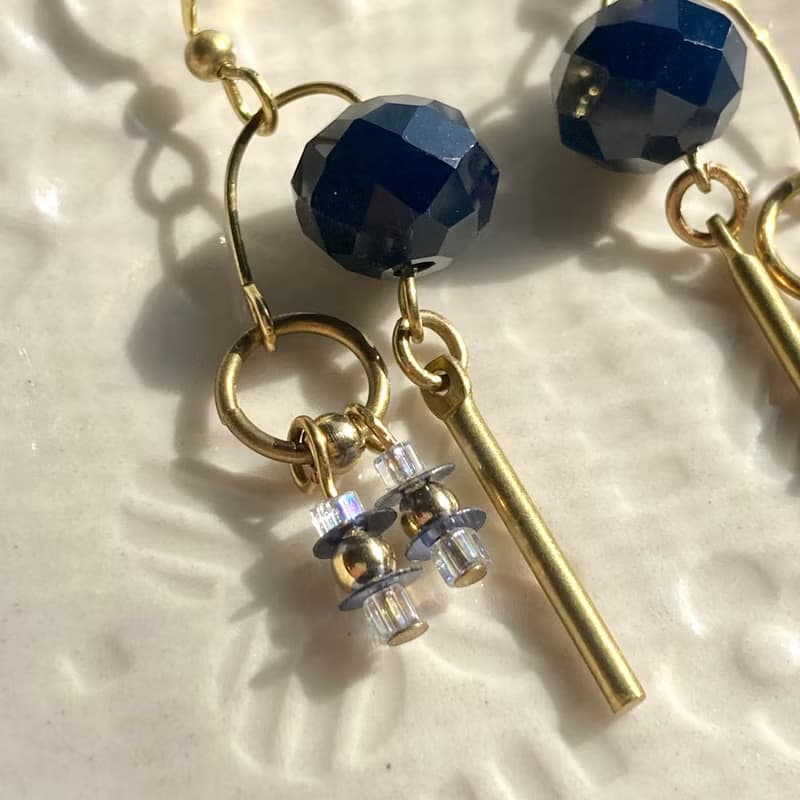 老林雜貨 | 黃銅造型耳環 (針式 / 夾式)