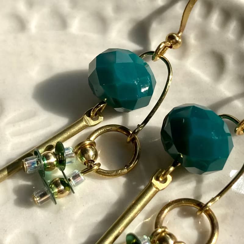 老林雜貨 | 黃銅造型耳環 (針式 / 夾式)