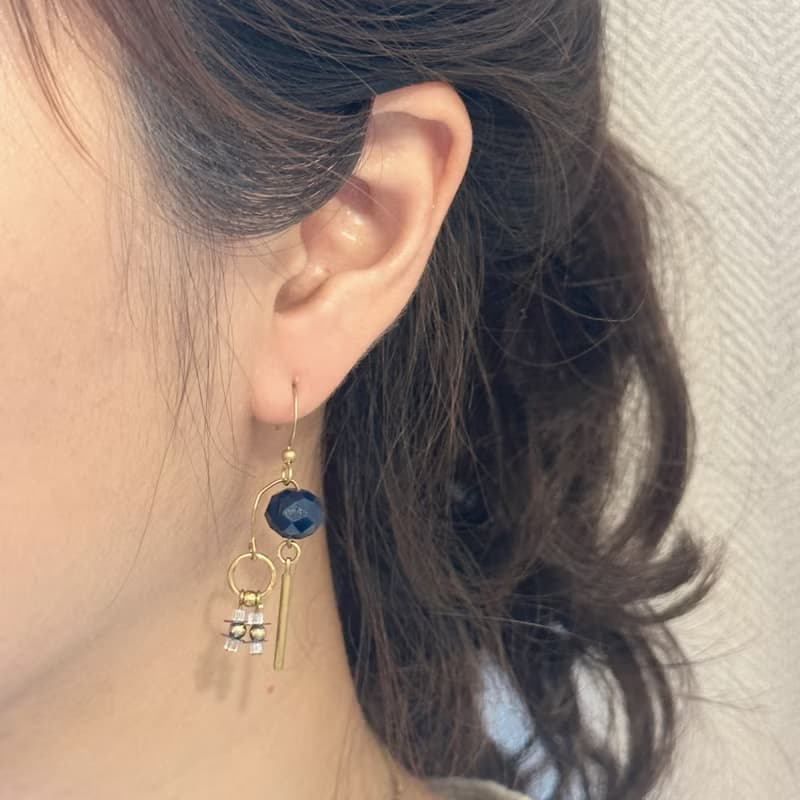 老林雜貨 | 黃銅造型耳環 (針式 / 夾式)