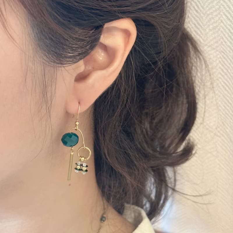 老林雜貨 | 黃銅造型耳環 (針式 / 夾式)