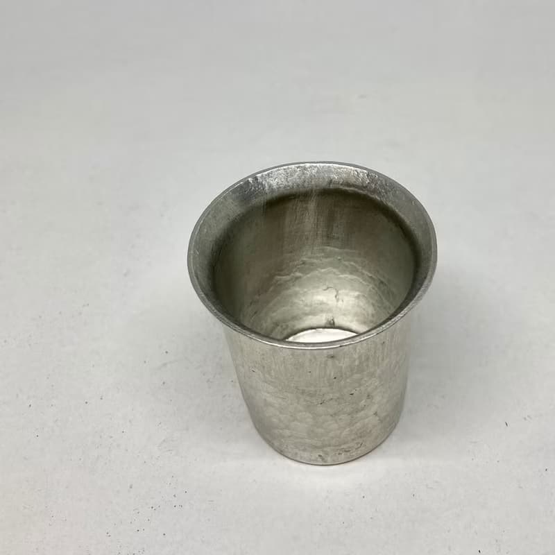 清酒杯/燒酌杯/翻口型純錫酒杯(小杯),青冶金工手作鍛打純錫杯