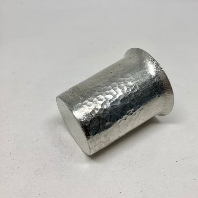 清酒杯/燒酌杯/翻口型純錫酒杯(小杯),青冶金工手作鍛打純錫杯