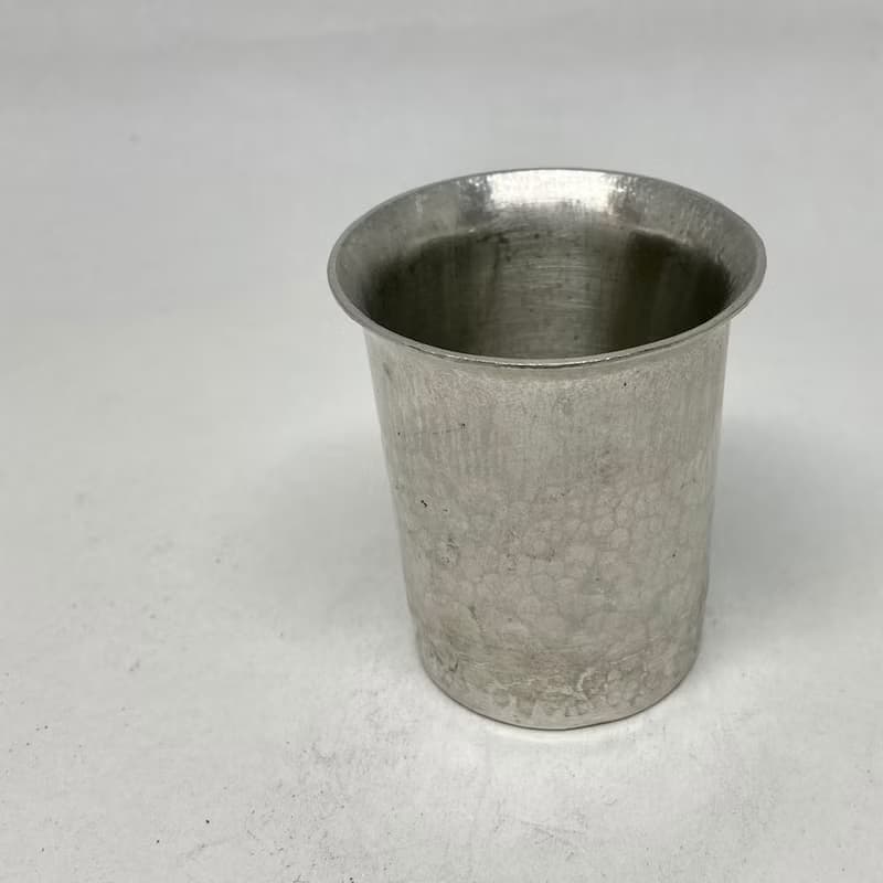 清酒杯/燒酌杯/翻口型純錫酒杯(小杯),青冶金工手作鍛打純錫杯