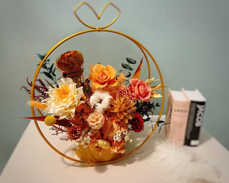 Miss。花謎 禮物桌花 鐵藝花禮 盆花 開幕花禮 情人