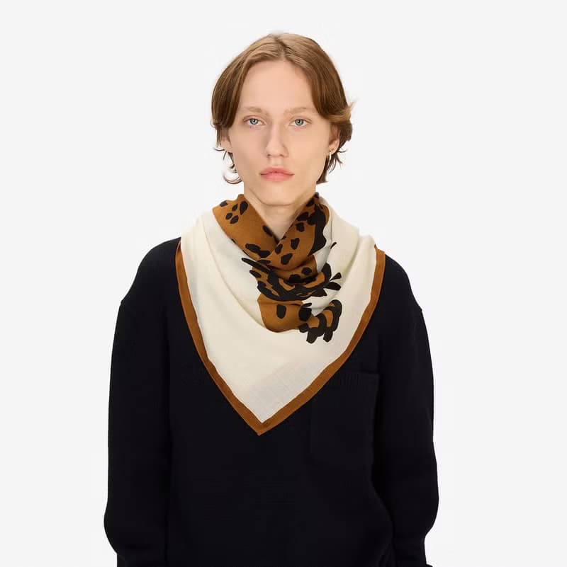 【INOUI EDITIONS】FELINE 羊毛方巾100 - 白