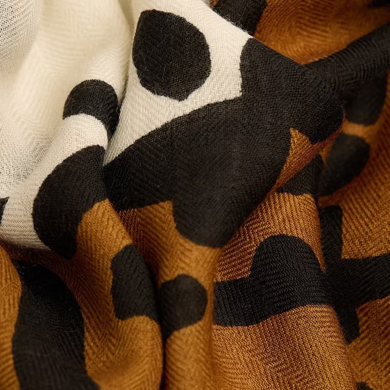 【INOUI EDITIONS】FELINE 羊毛方巾100 - 白