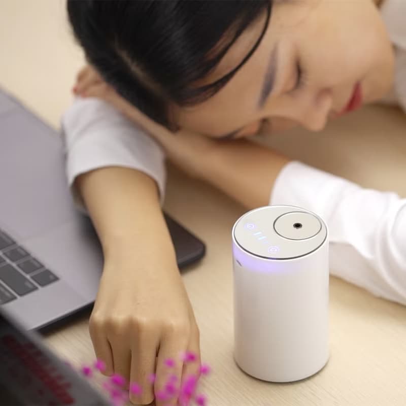 禮盒 MINI擴香儀 贈茶樹精油 純精油 不加水 不潮濕 USB充電