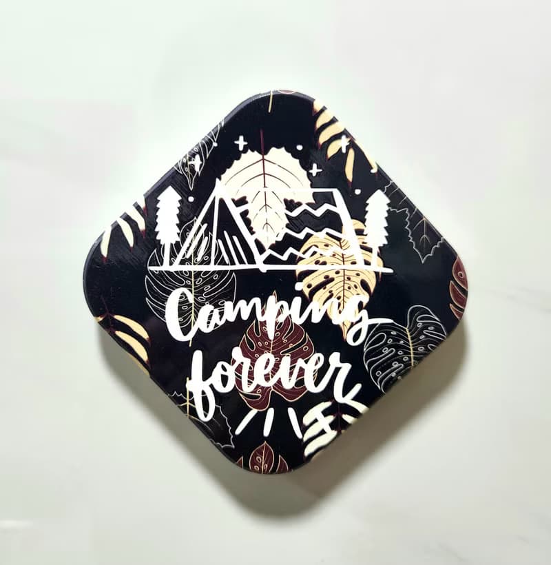 Camping Forever 永遠露營 晶雕鶯歌陶瓷杯墊