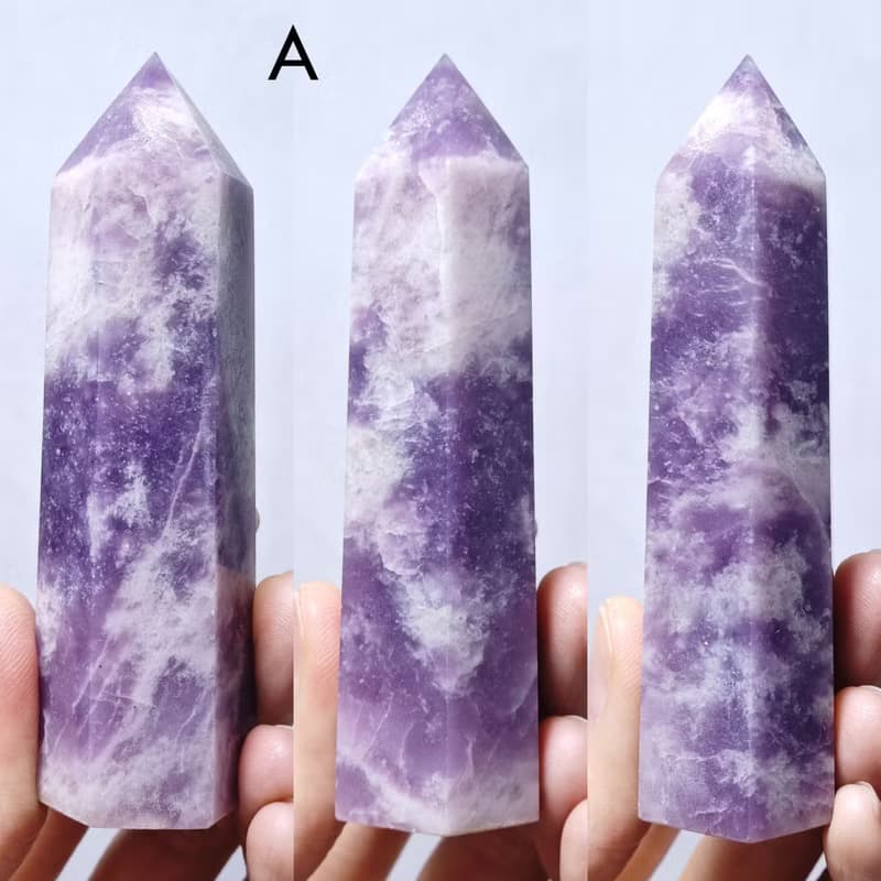 稀有紫雲母碧璽 收藏級 頂輪 智慧 事業成功 招財 晶柱 禮物 獨家