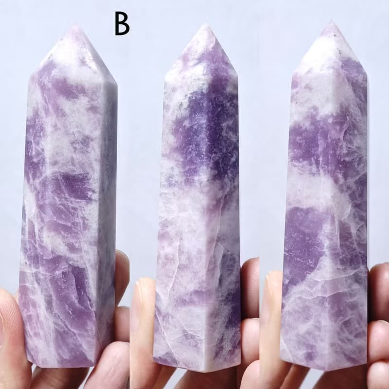 稀有紫雲母碧璽 收藏級 頂輪 智慧 事業成功 招財 晶柱 禮物 獨家