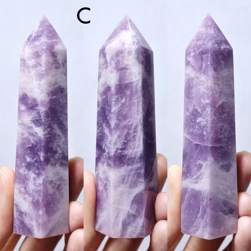 稀有紫雲母碧璽 收藏級 頂輪 智慧 事業成功 招財 晶柱 禮物 獨家