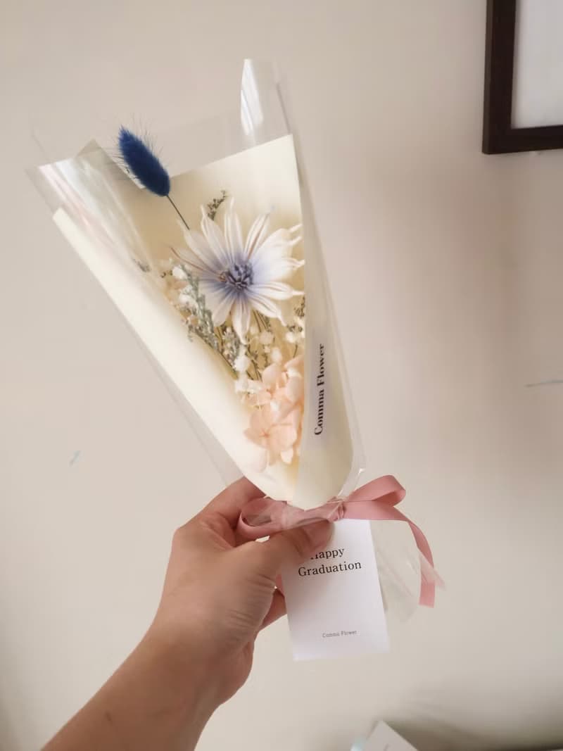 三色索拉捲邊太陽花花束 畢業花束 畢業禮物