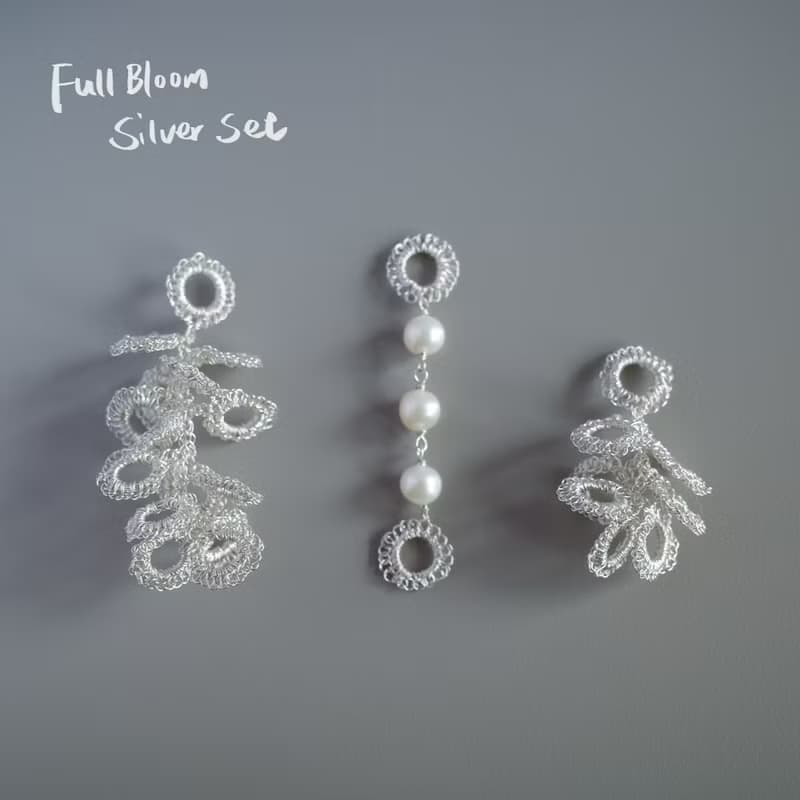 Full Bloom　耳環 三個單件吊飾set