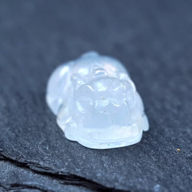 【招財神獸】冰種翡翠貔貅戒面 | 天然緬甸玉翡翠A貨 | 送禮