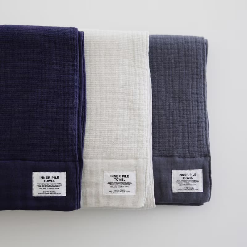 日本製 INNER PILE 100% 有機棉 浴巾 by SHINTO TOWEL