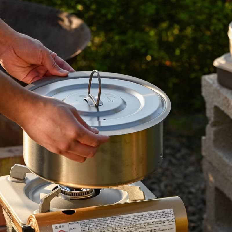 【煲湯&火鍋&露營首選】純鈦大湯鍋 元寶鍋 4500ml /露營鍋