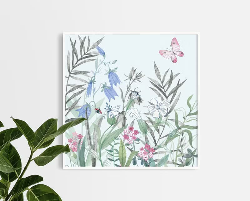 【數位】植物可列印數位 JPEG 花卉印刷海報牆畫廊牆藝術