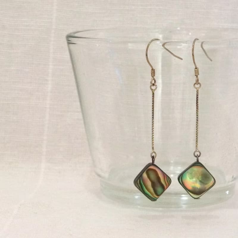 鮑魚貝戒指 x 鮑魚貝耳環