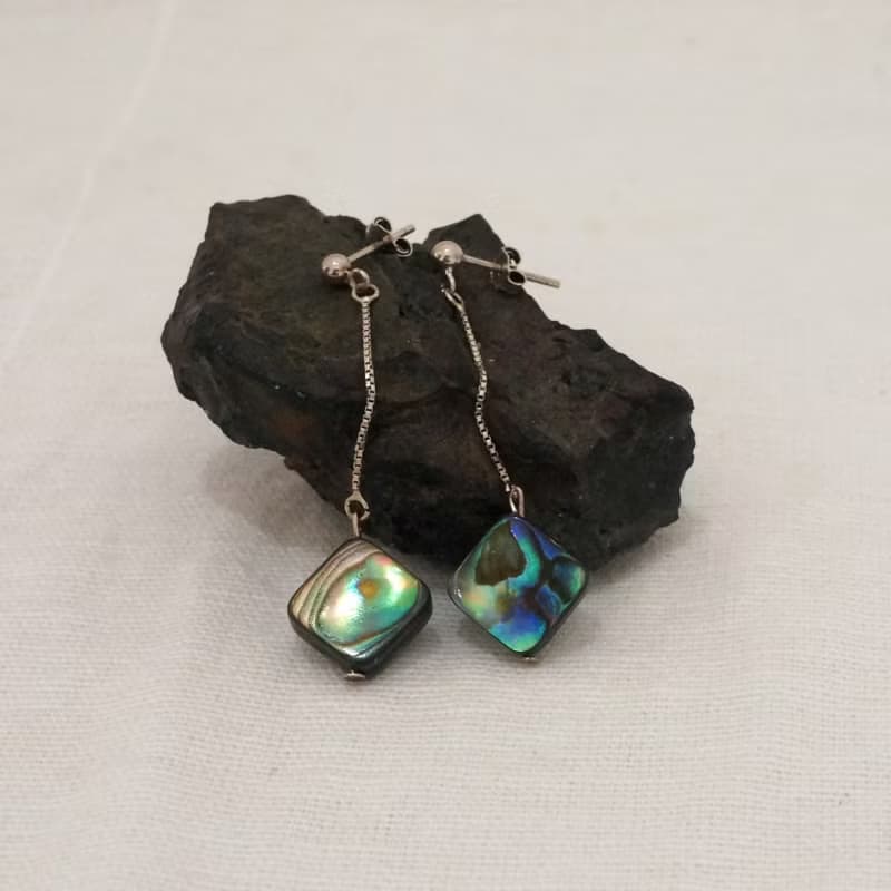 鮑魚貝戒指 x 鮑魚貝耳環