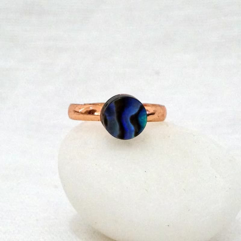 鮑魚貝戒指 x 鮑魚貝耳環