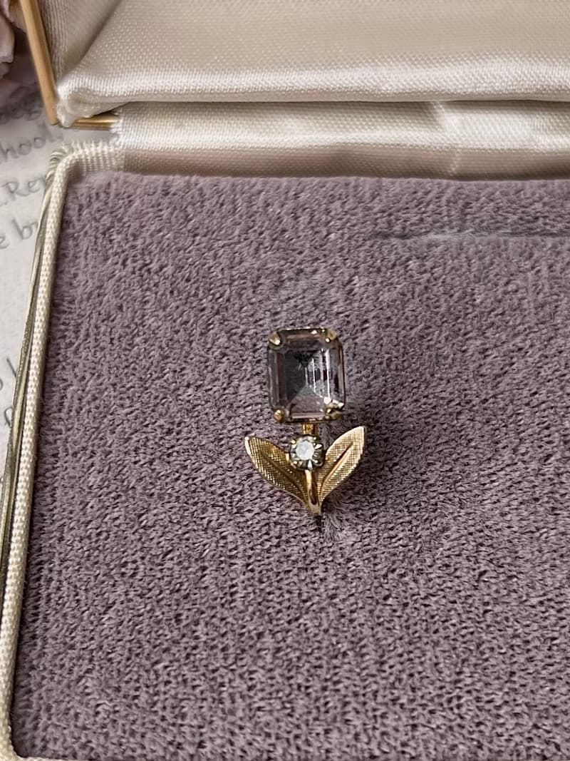 Van Dell 莓果12K包金耳夾