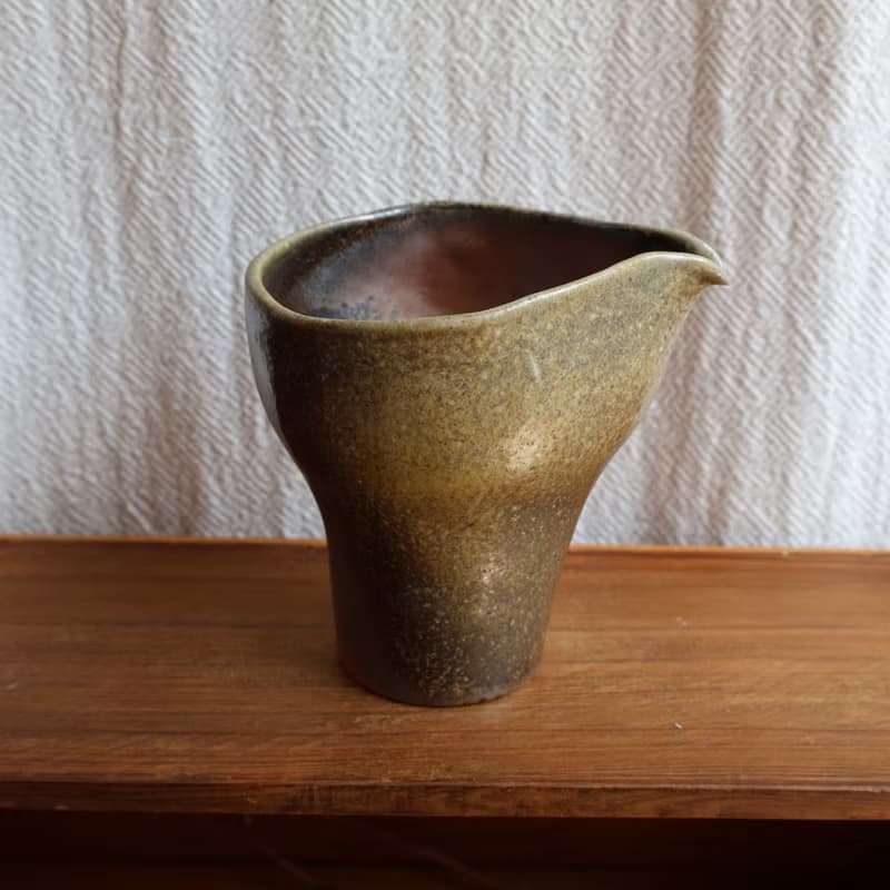 緋紅 柴燒陶茶海 公道杯
