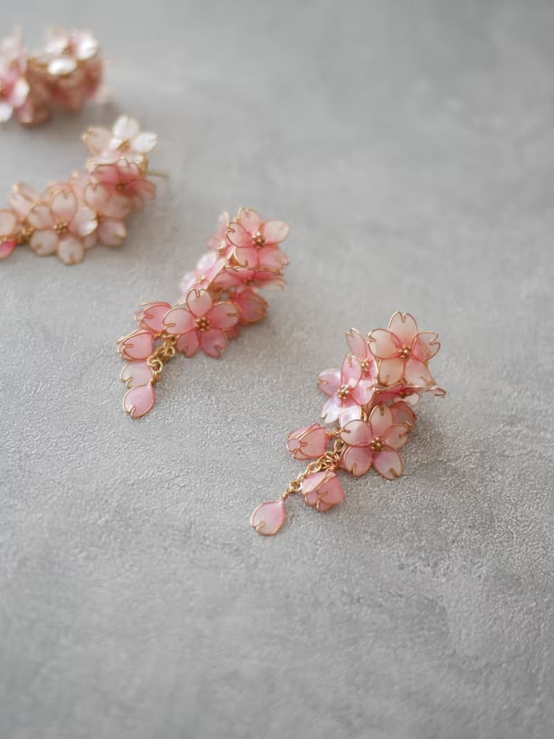 枝垂桜2　ピアス・イヤリング