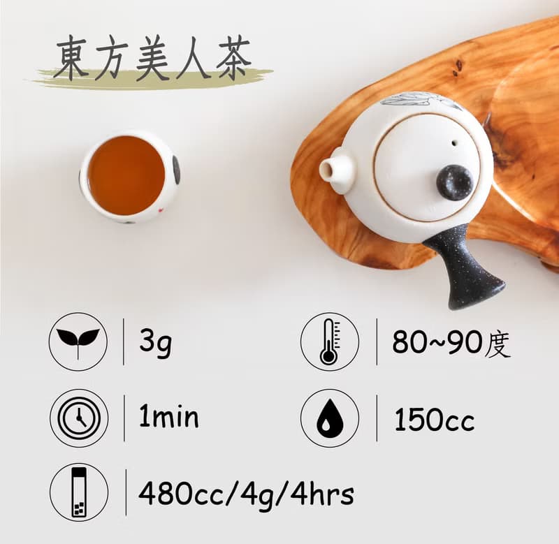 【茶粒茶】原片茶葉 尊爵黑罐-東方美人茶