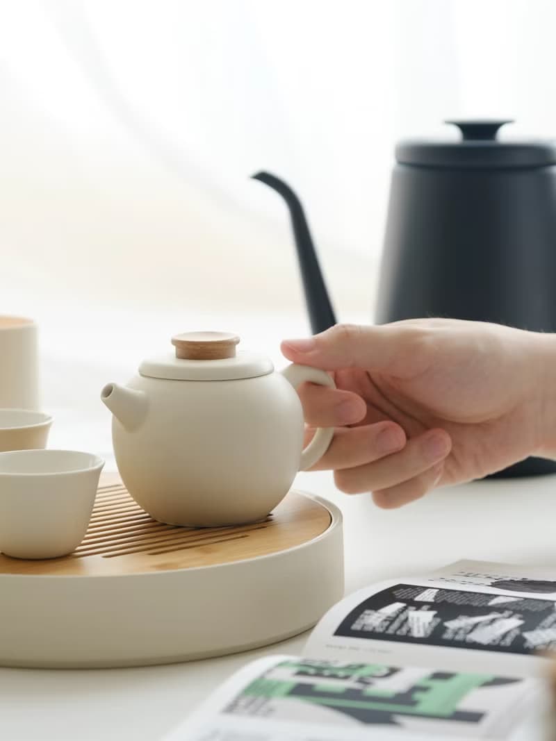 聞說|奶油色/MAROYAKA泡茶套裝