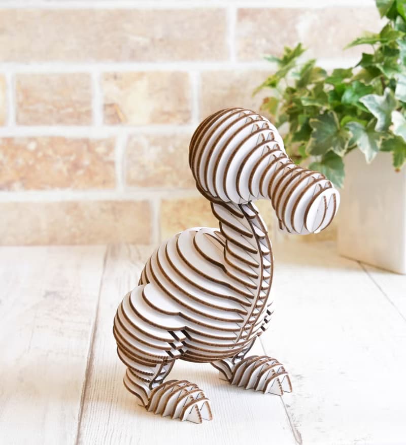 嘟嘟鳥 3D 手作 DIY 居家擺飾 白色 耶誕