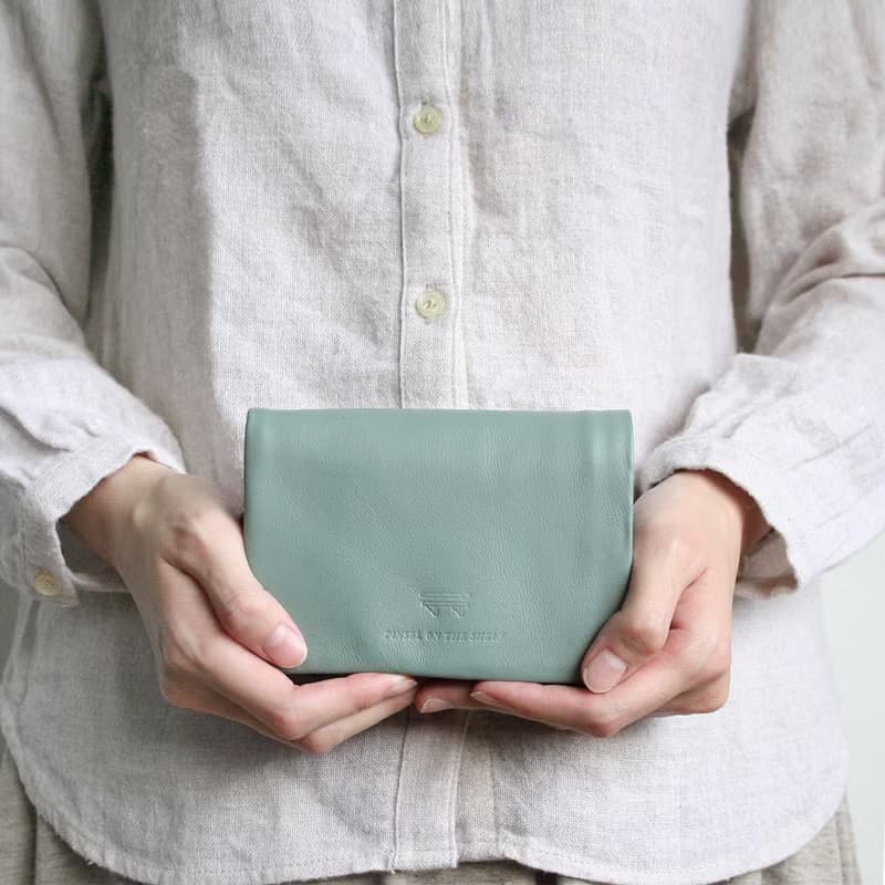 pinsel wallet : blue grey