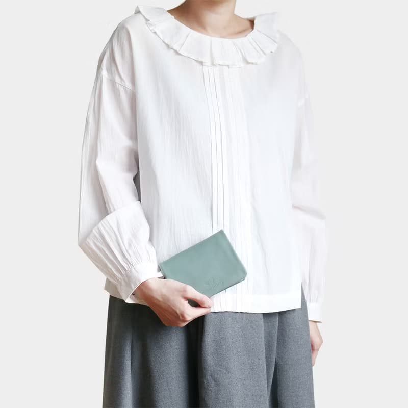 pinsel wallet : blue grey