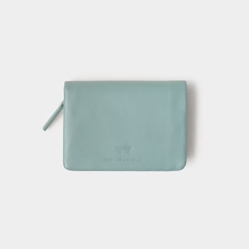 pinsel wallet : blue grey
