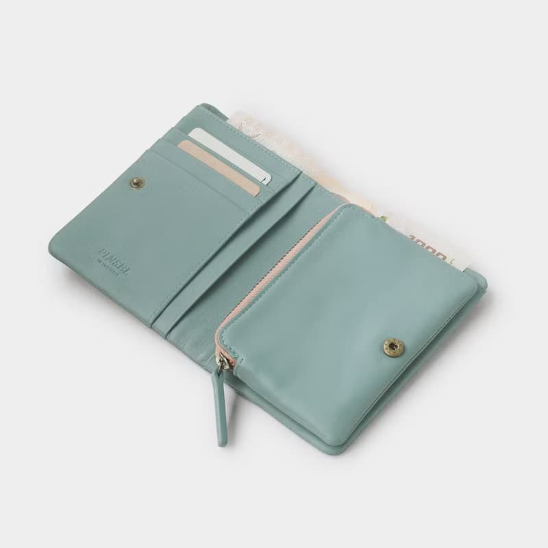 pinsel wallet : blue grey