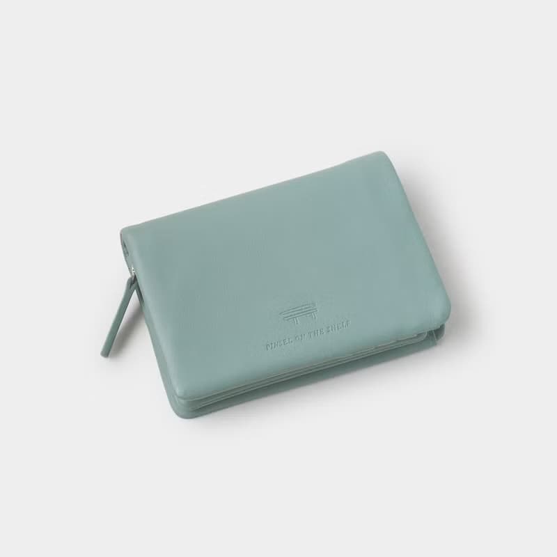pinsel wallet : blue grey