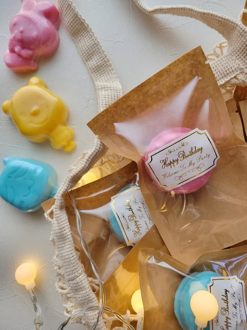 訂製款 精油香氛卡通皂生日分享包  幼稚園 國小生日禮