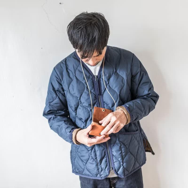 切落し本革ミニ財布 / キャメル