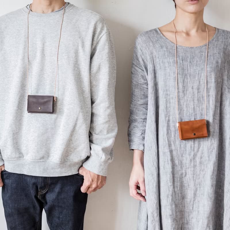 切落し本革ミニ財布 / キャメル