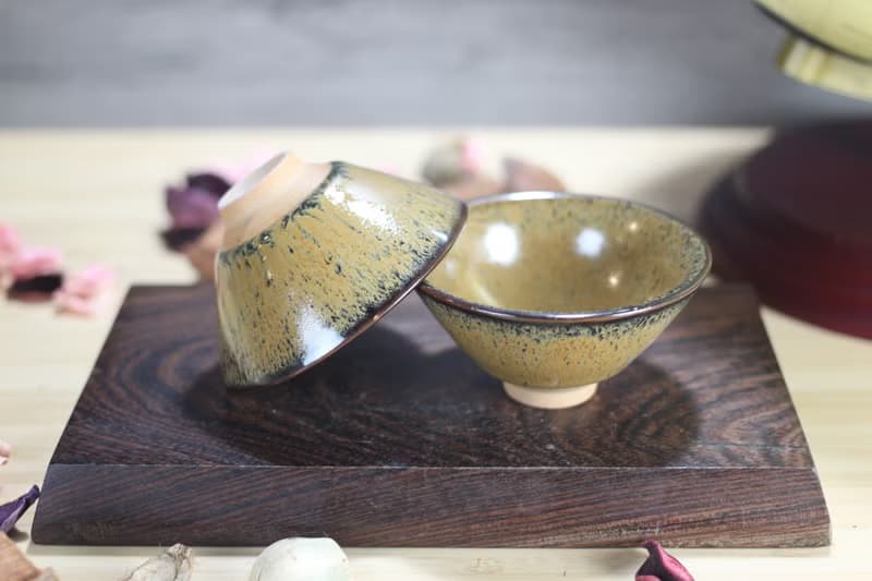 【送禮好物】70ml 天目對杯 斗笠茶杯 酒杯 鶯歌名家葉敏祥作