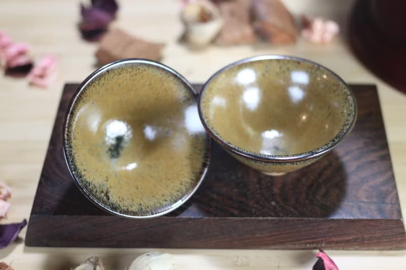 【送禮好物】70ml 天目對杯 斗笠茶杯 酒杯 鶯歌名家葉敏祥作