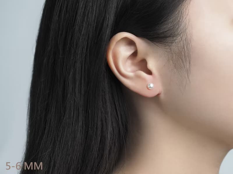 暢銷七夕情人節禮物 | 經典白領 | 耳針式  | 天然珍珠耳環